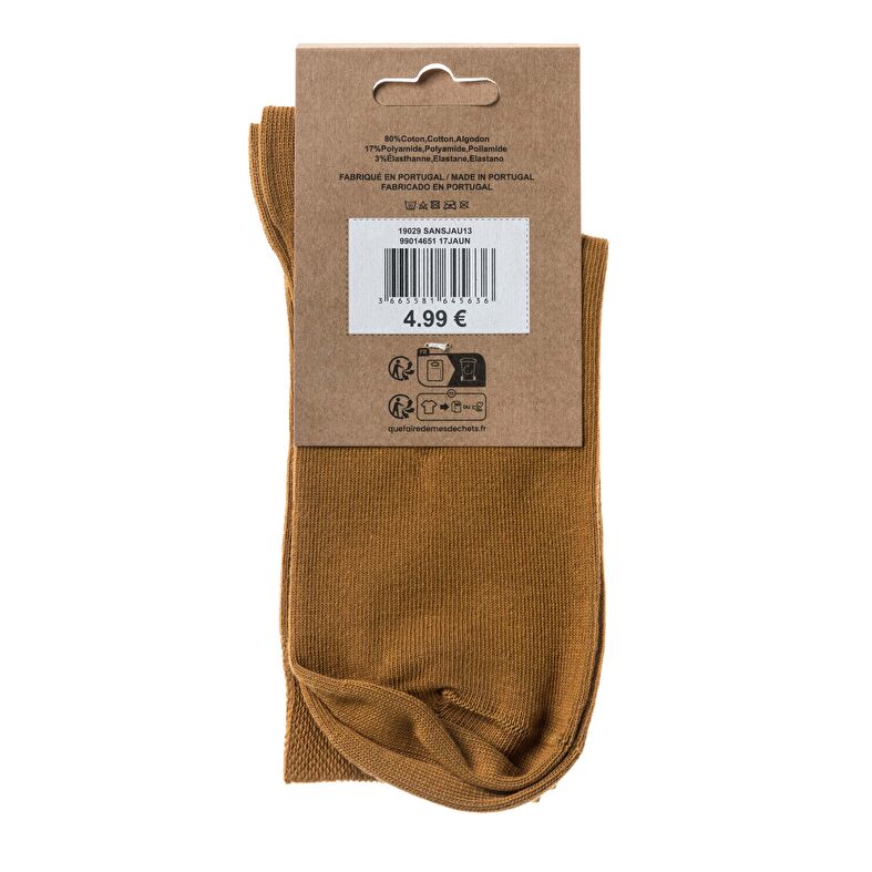 Calcetines y medias amarillas para mujer