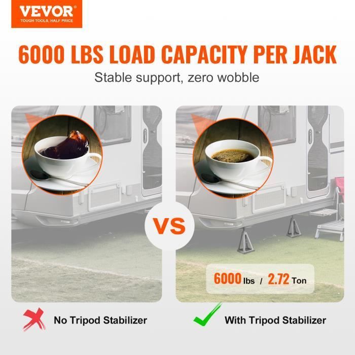Gatos estabilizadores VEVOR de 4 piezas para caravana/autocaravana