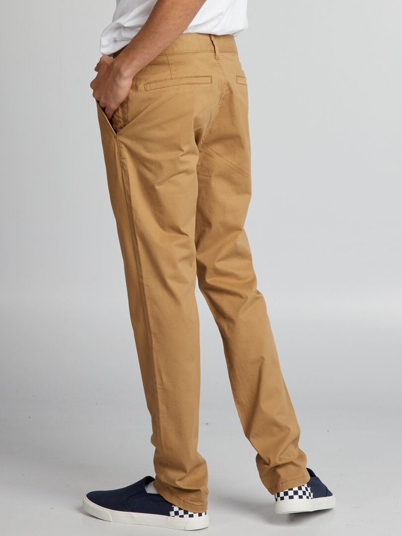 Effen chino's - BEIGE