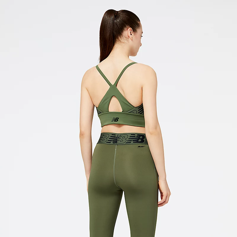 Sutiã cropped feminino Relentless – VERDE OLIVA ESCURO