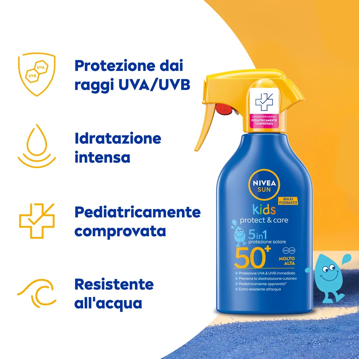 NIVEA Sun Kids Protect & Care Sonnenschutzspray LSF 50+ 270 ml