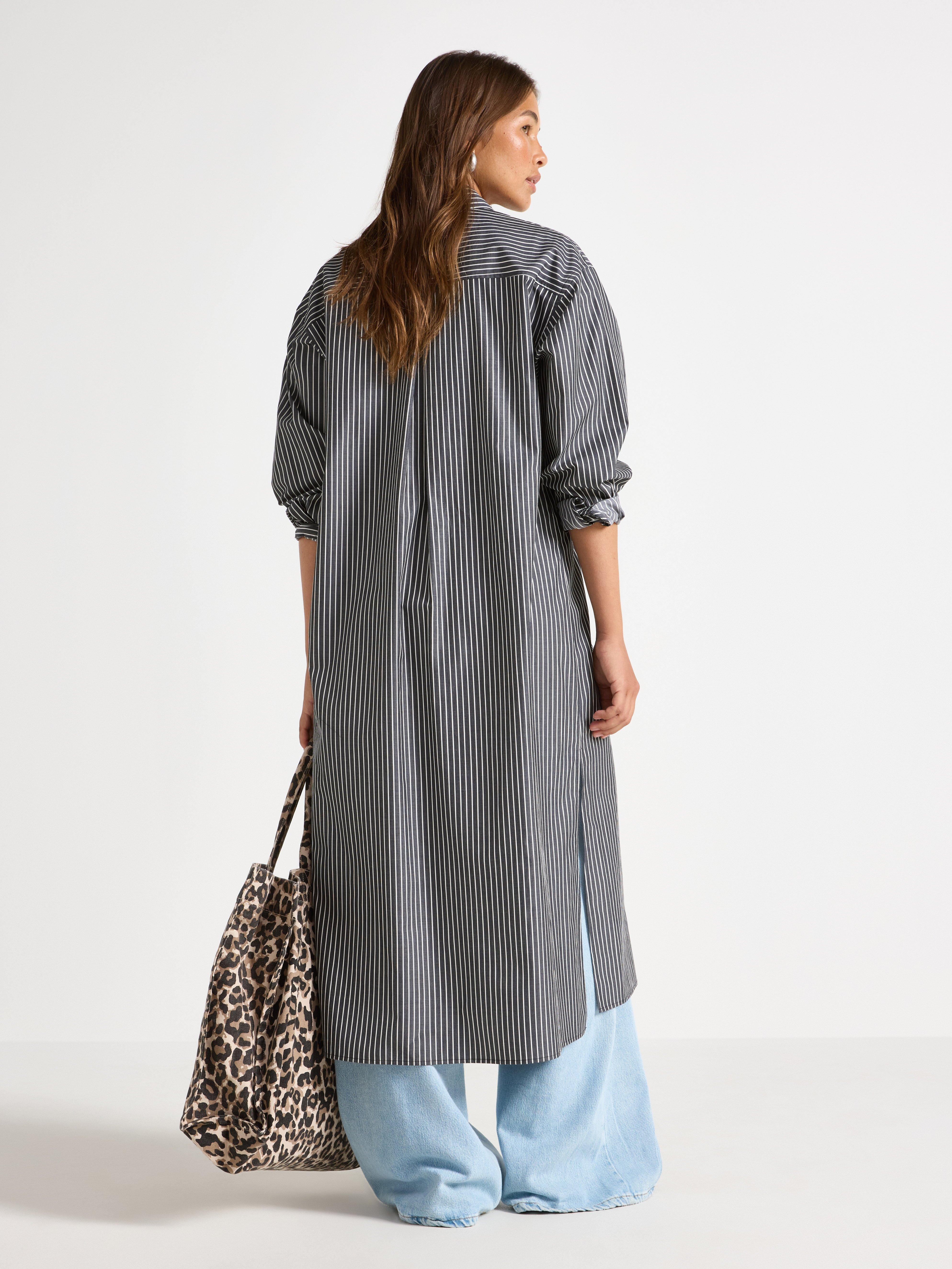 Vestido camisa preto