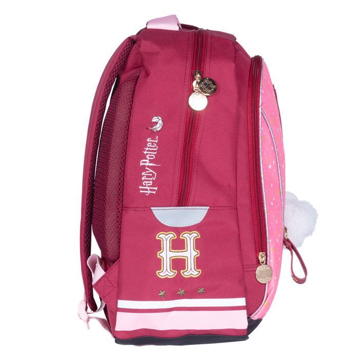 Backpack - Harry Potter - Hedwig - 2 Compartments - Two-Tone Burgundy and Pink - Child
