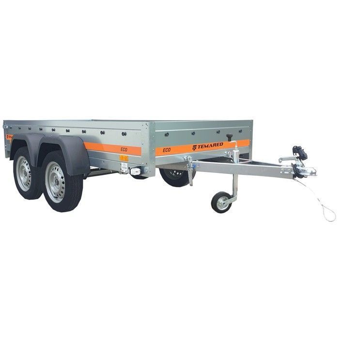 TEMA 263X125cm ECO2612/2 KIPP Double Axle Tilting Covered Trailer