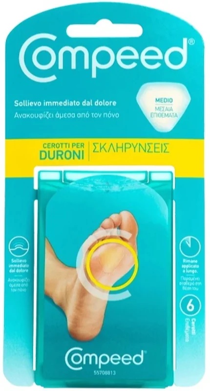 COMPEED Compeed Medium Eeltpleisters 6 stuks verlichten pijn