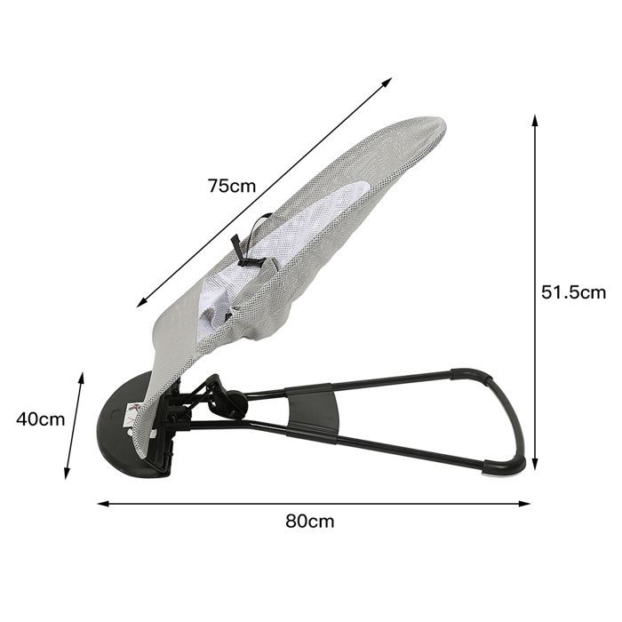 Foldable Baby Bouncer - MENGDA - Breathable Baby Bouncer - Up to 15 kg - 3 Recline Positions - Gifts for Newborns
