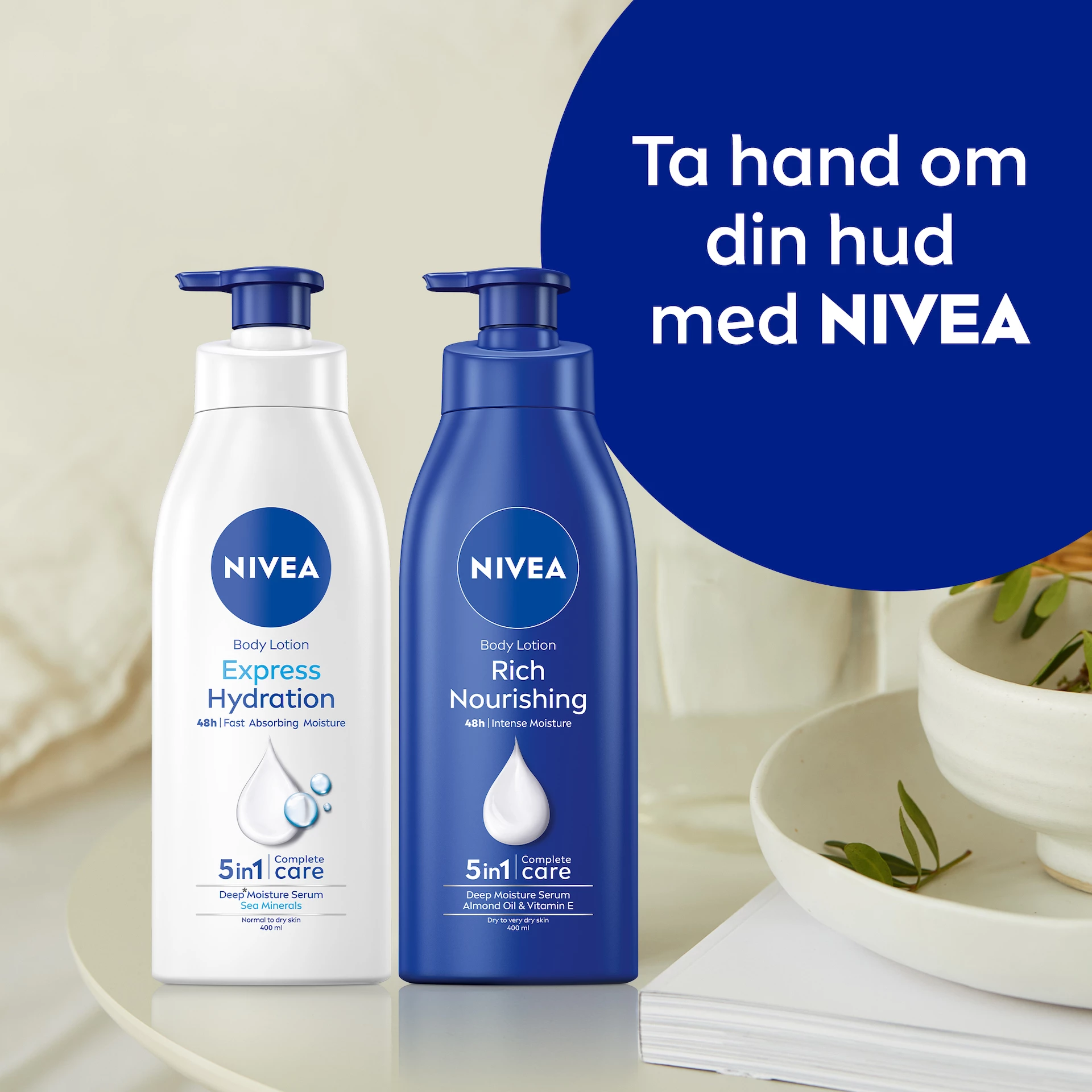 Loțiune de corp bogată și hrănitoare 400 ml - NIVEA