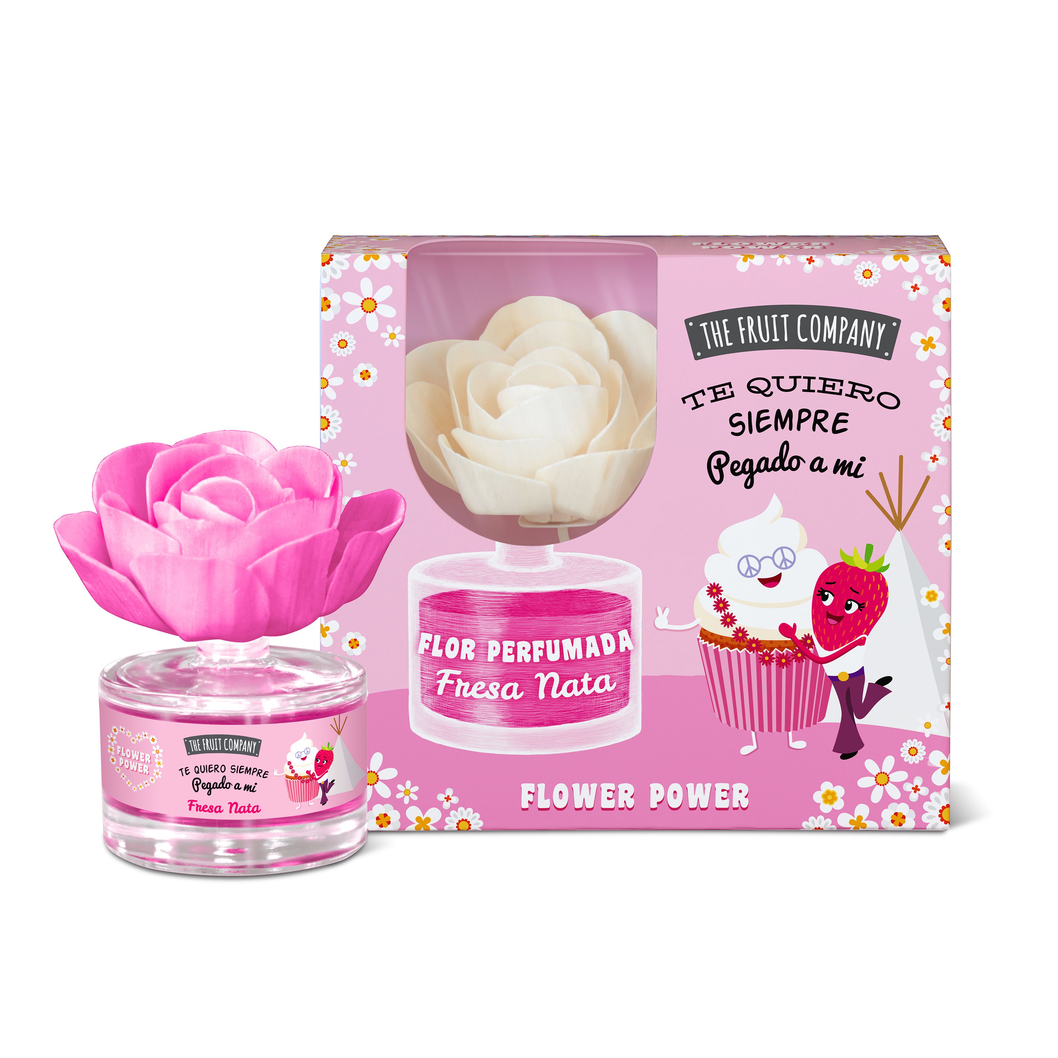 „Flower Power“ braškių kremo kvapo gėlės Oro gaivikliai ir žvakės