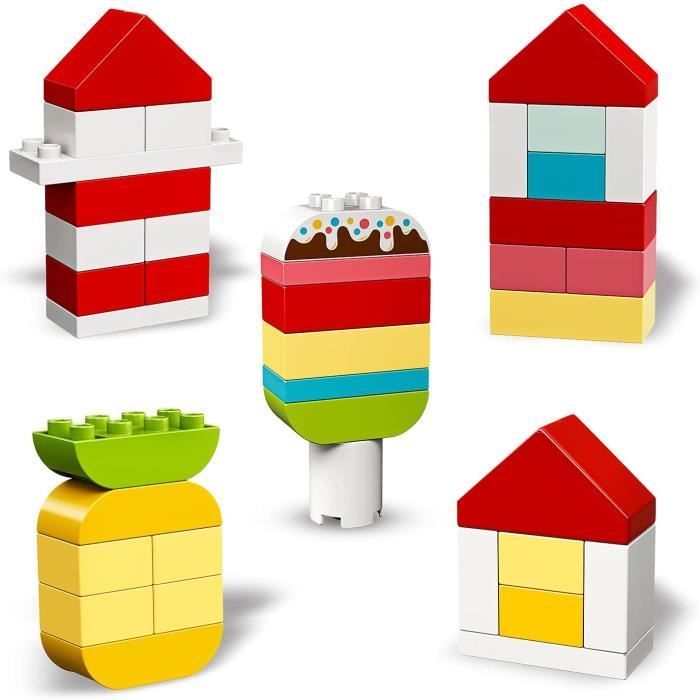 Jeu de construction - LEGO - Duplo 10909 Classic La Boîte Coeur Premier Set - Adapté aux tout-petits - Coloré