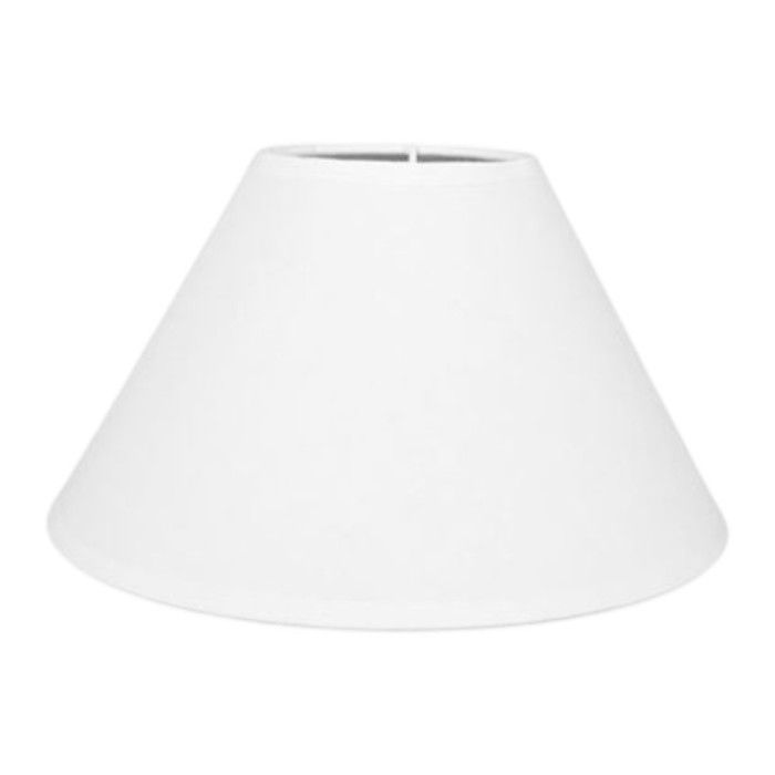Lampshade - Round - White - For lamp - Base 25 cm - E27 socket with reducer
