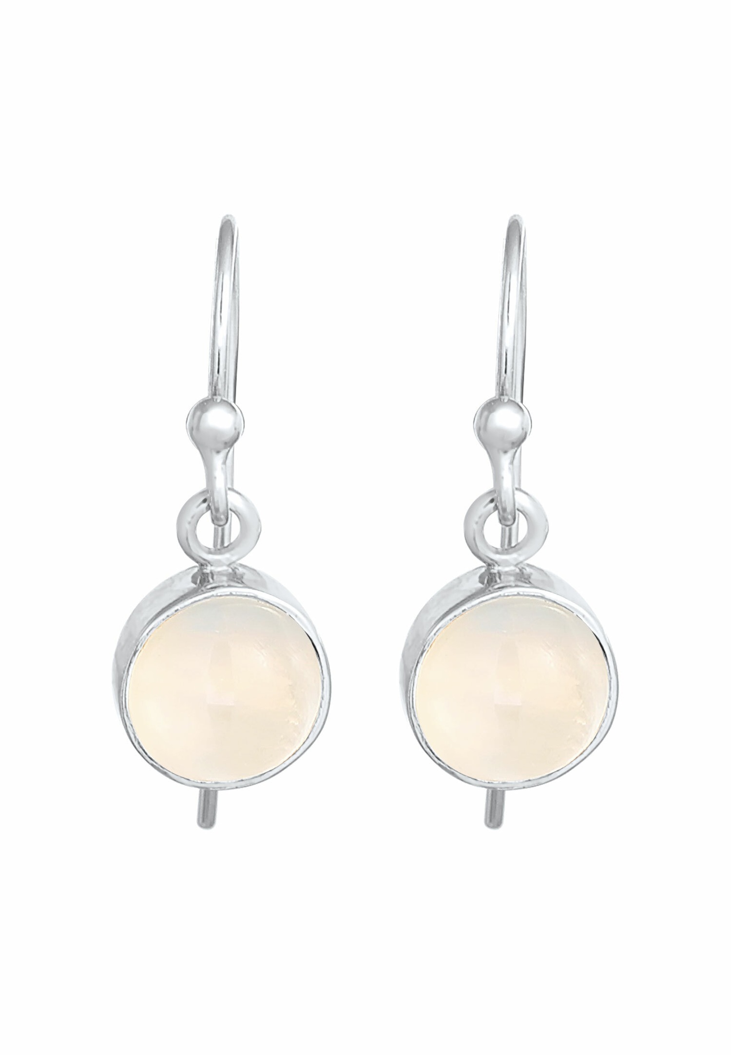 Elli Boucles d'oreilles pour femmes Tendance classique Blogger avec pierre de lune en argent sterling 925 plaqué or