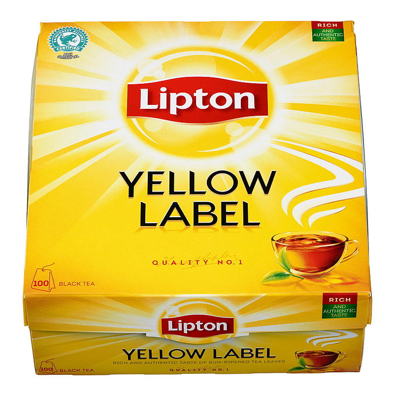 Lipton Yellow Label Tea 100 stk., Lipton