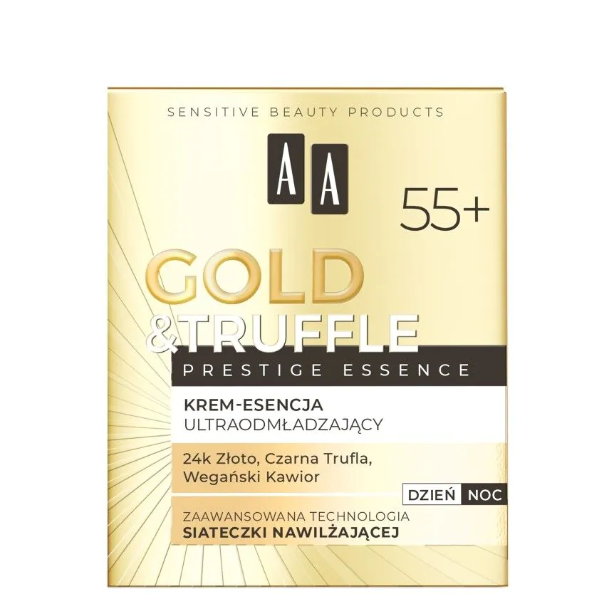 AA Gold & Truffle Prestige Essence 55+ - Głęboko odbudowujący krem-esencja 50ml