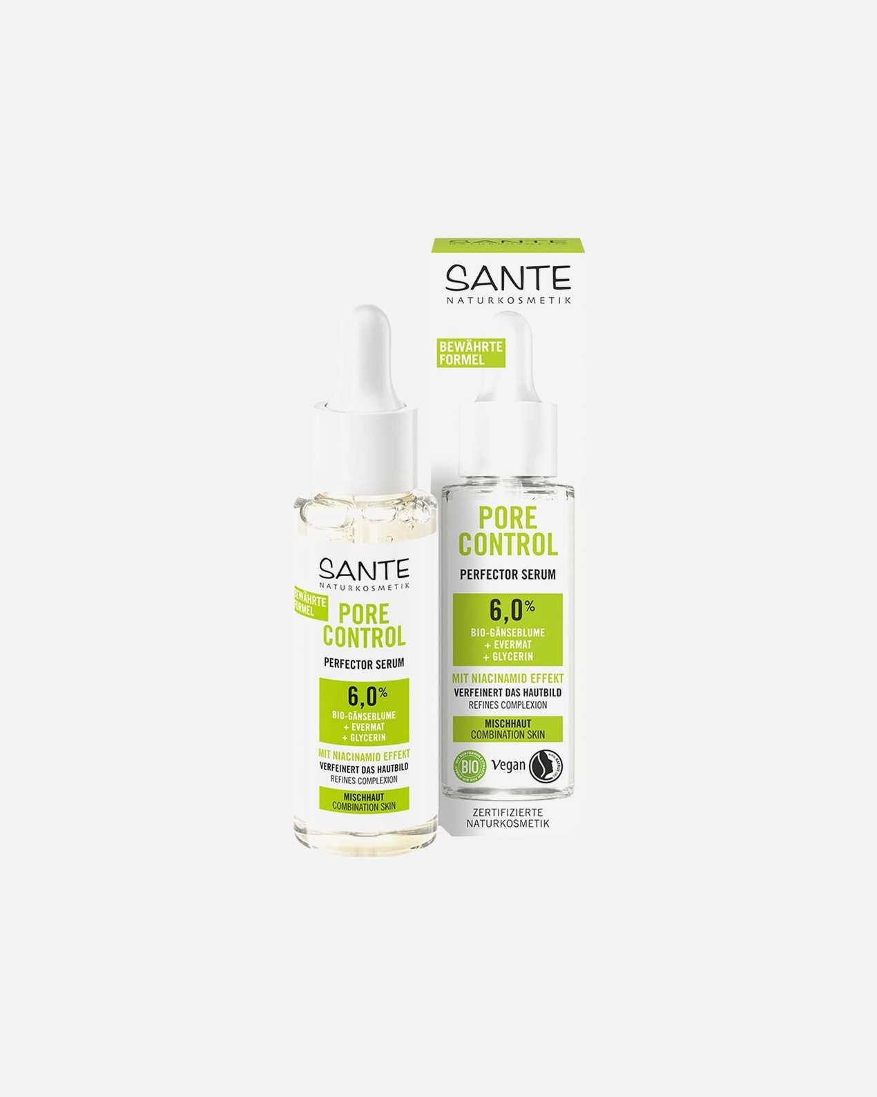 Sante Hydratačné sérum na zjemnenie pórov, zdokonaľujúce sérum pre pleť - 30 ml
