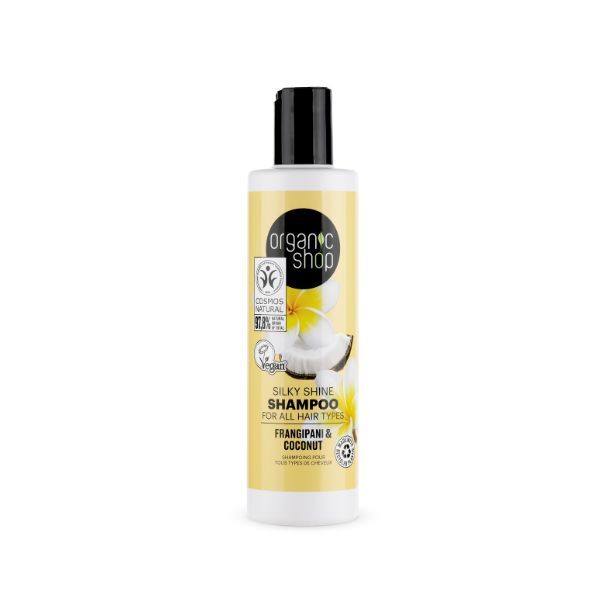 Organic Shop Šampon Silky Shine Frangipani a kokos 280ml