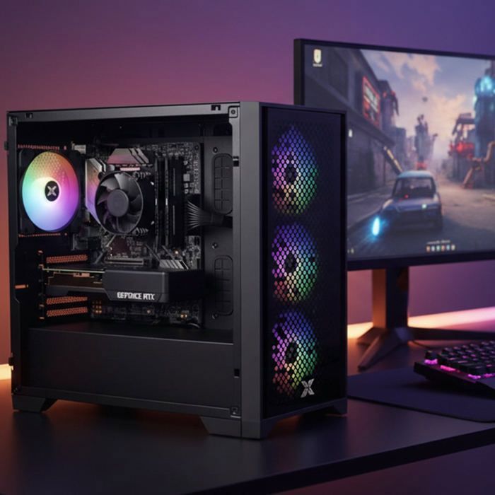 DSGate PC Gamer M5-II • Intel I5 10500 • NVIDIA Geforce RTX 3050 8GB • 16 GB RAM • 512 GB SSD + 500 GB HDD offered • Windows 11 • WiFi
