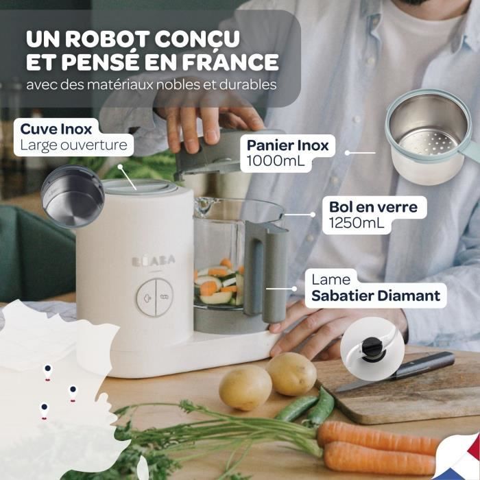 Robot per la preparazione di pappe per neonati Beaba BABYCOOK NEO WHITE 9145223