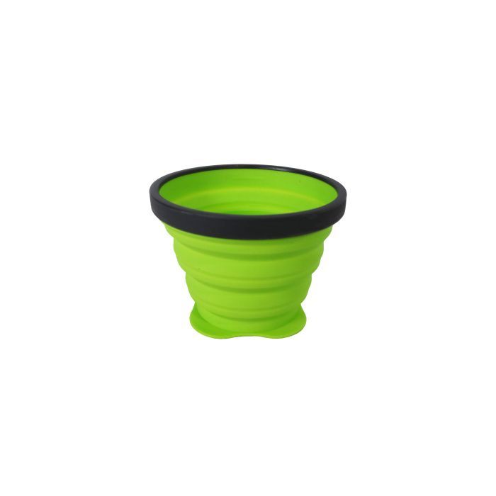 Gobelet Pliant 250 Ml Vert Lime - Assiette - Verre | Azimut Outdoor Azimut outdoor Matériel de bivouac et camping