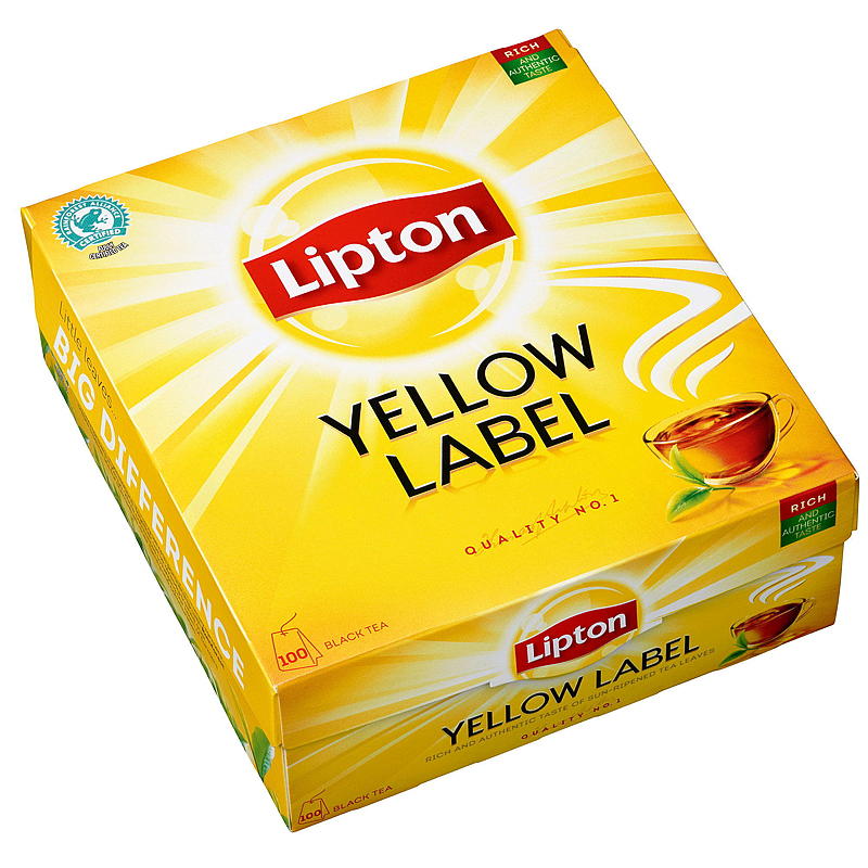 Lipton Yellow Label Tea 100 stk., Lipton
