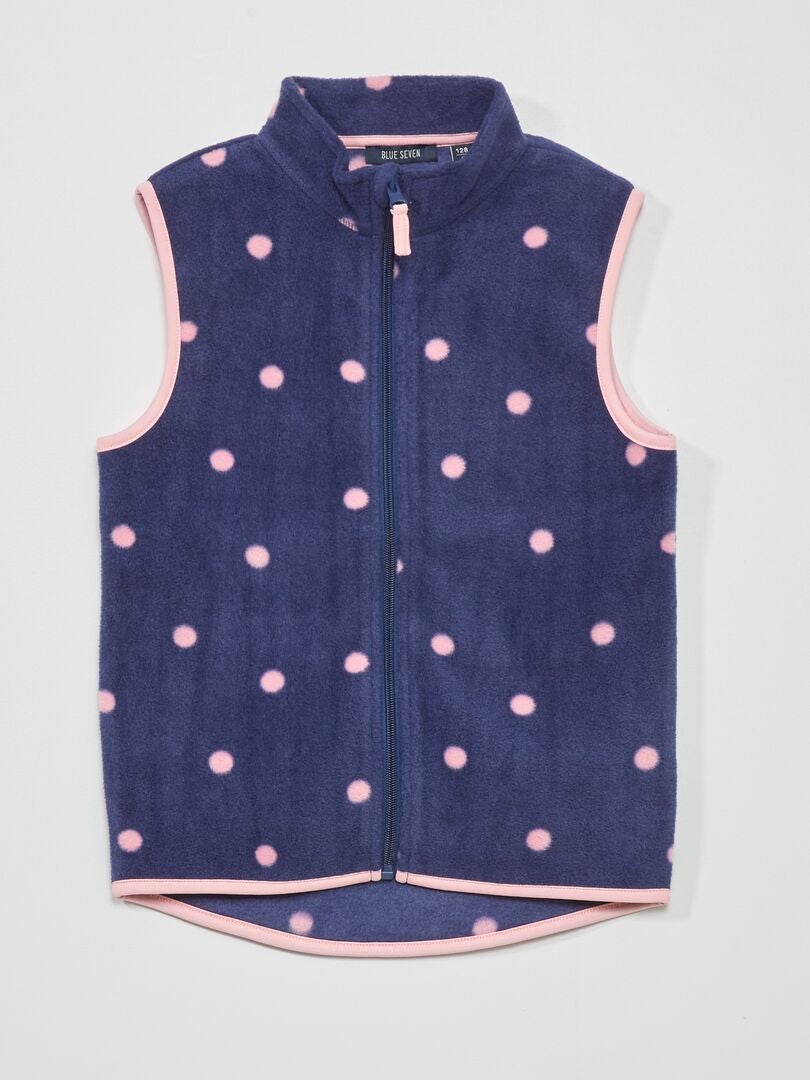 Chaqueta polar sin mangas - AZUL