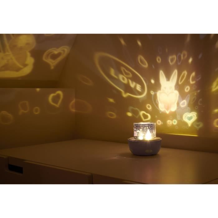 Luce notturna musicale senza fili - BIGBEN - Koala - Proiezione a 360° - 13 film - 8 melodie - Telecomando - Batteria USB-C