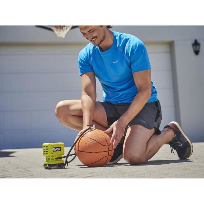 18V Compressor - RYOBI - RPI18-0 - Up to 11 bar - Comes with 3 inflation nozzles