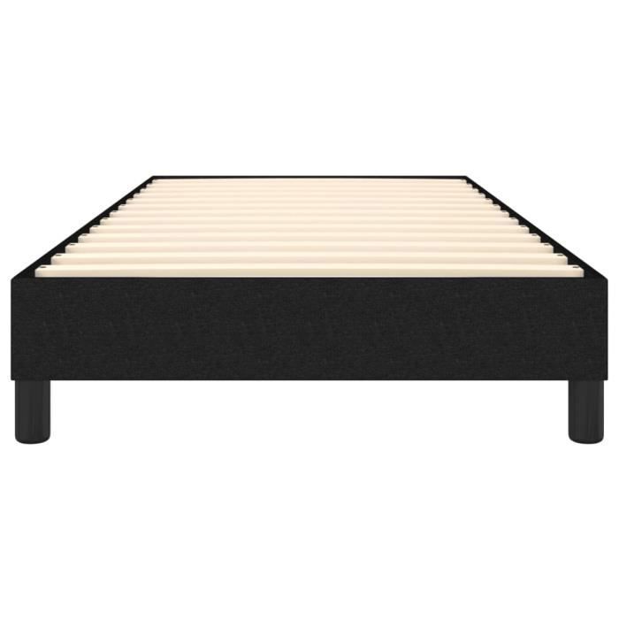 Base de cama de muelles - ESTINK - 90x190 cm - Negra - Tapizada