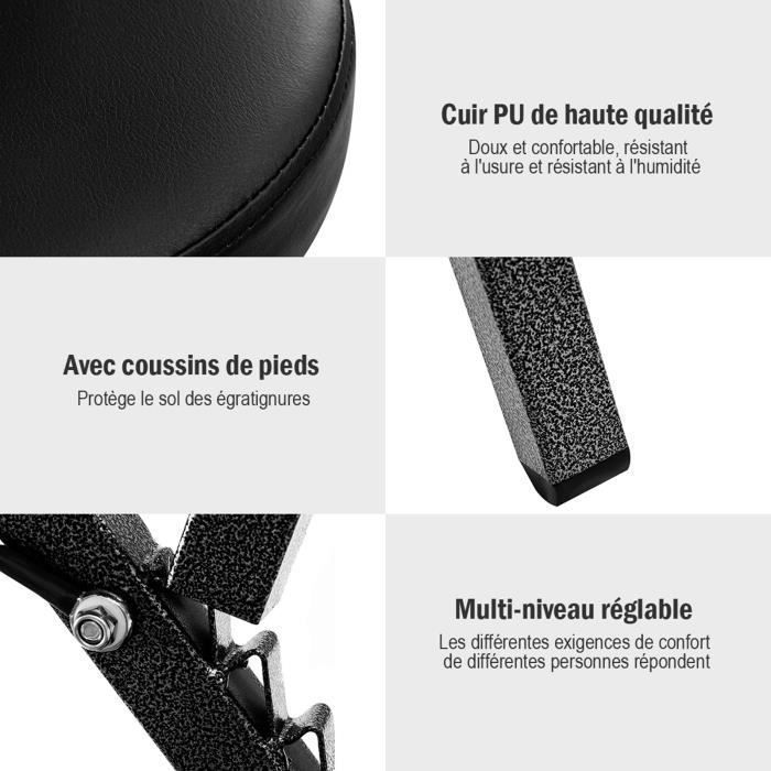 Silla de masaje portátil COSTWAY con bolsa de transporte, altura ajustable de 110 a 120 cm, silla ergonómica para spa/tatuaje, color negro.