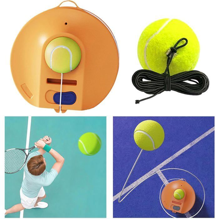 Entraîneur tennis corde portable unique, auto-pratique débutants équipement individuel Label