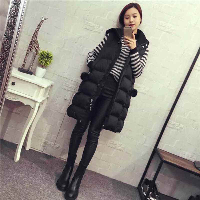 Parkas femme tendance, couleurs unies, sans manches, grande taille, à capuche, gilet, veste matelassée en coton, vêtement d'extérieur