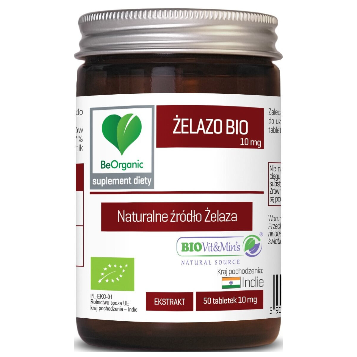 Aliness Orgaaninen rauta 10 mg