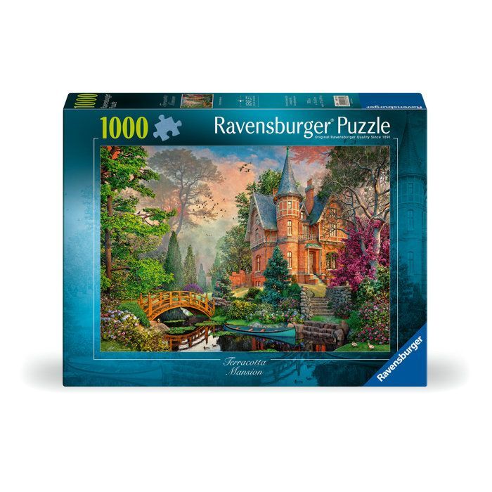 Ravensburger - Puzzle Adulte - Puzzle 1000 pièces - Manoir Terracotta - dès 14 ans - Puzzle de qualité supérieure -12001717