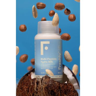 „Freshly Cosmetics“ daugiapeptidinis drėkinamasis pienelis veidui su skaistinančiais peptidais 100 ml 100 ml