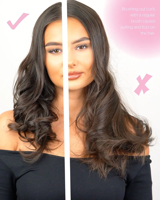 Hřeben Brushworks Smoothing Curl pro kudrnaté a vlnité vlasy