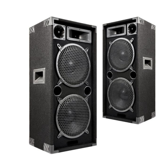 Sistema PA Ibiza Sound da 2960W - Amplificatore 2x480W - Diffusori PMPO 2x1000W - Mixer - Cavi di collegamento - PA per DJ - Festa
