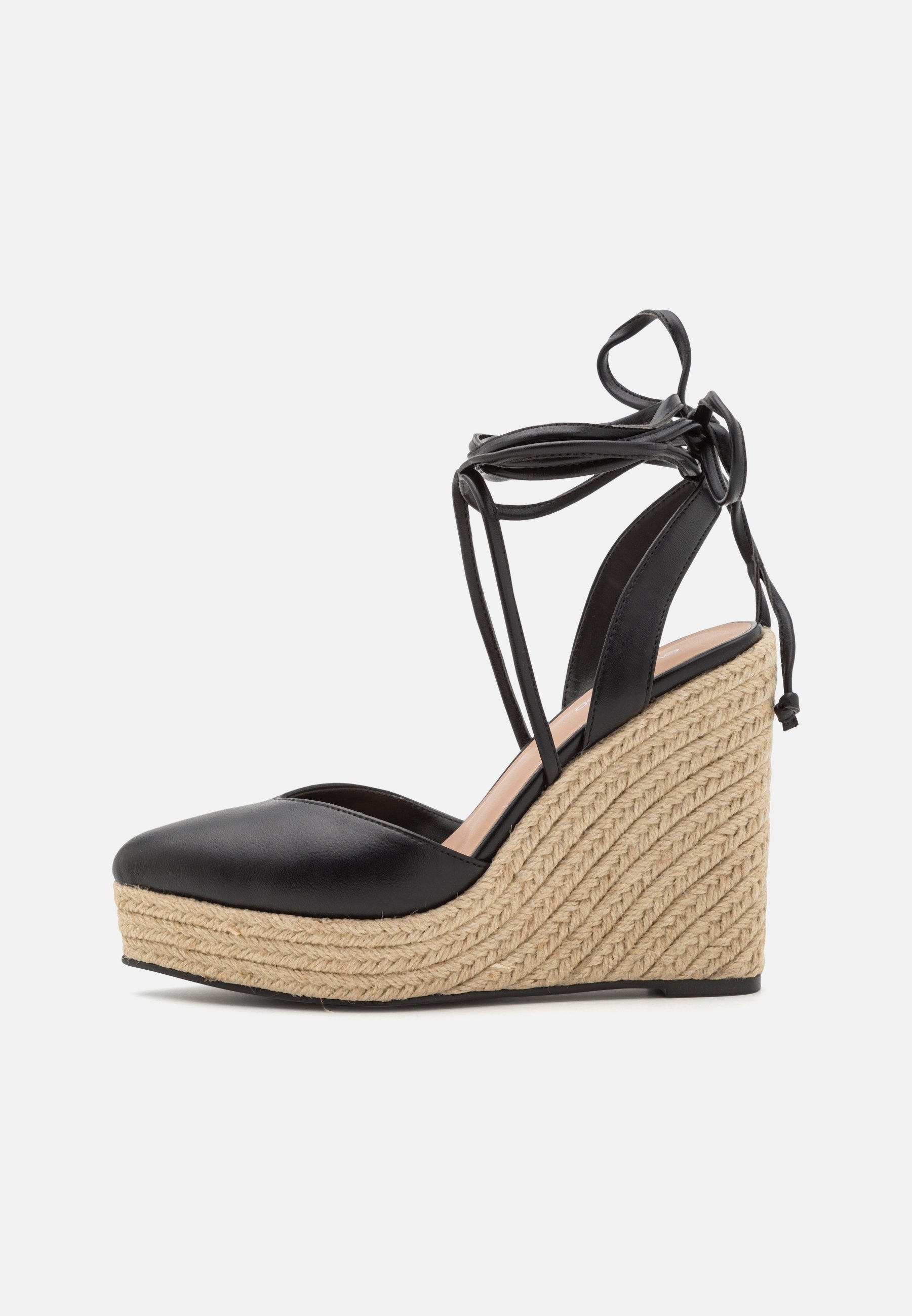 Even&Odd sandalen met brede pasvorm en hoge hakken - zwart