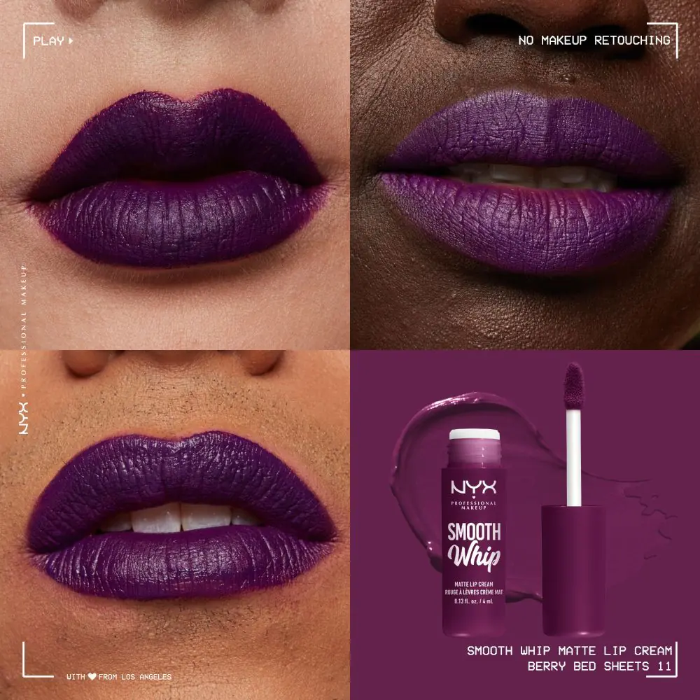 NYX Smooth Whip Matte Lip Cream Pomadka do ust Berry Bed Sheets