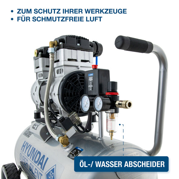 Silent Compressor SAC55753, 8 bar / 50 l