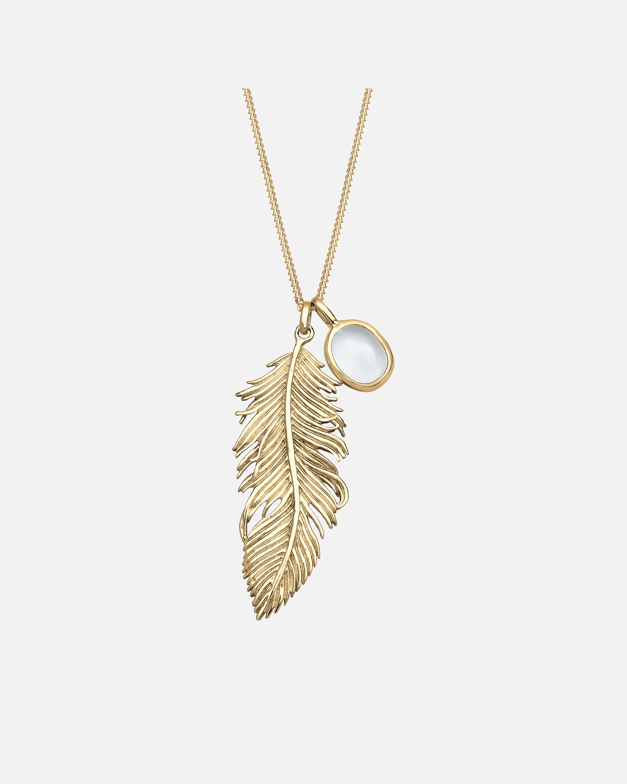 Elli Femme Plume Boho en Argent Sterling 925