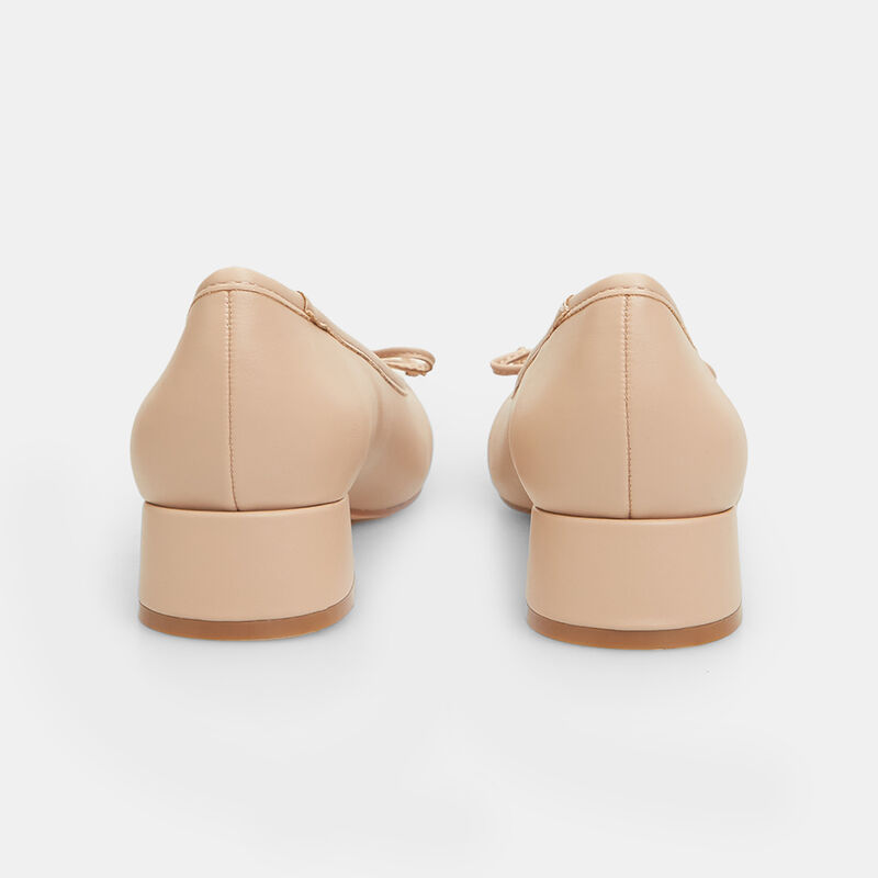 Baleriny damskie na obcasie 3,5 cm