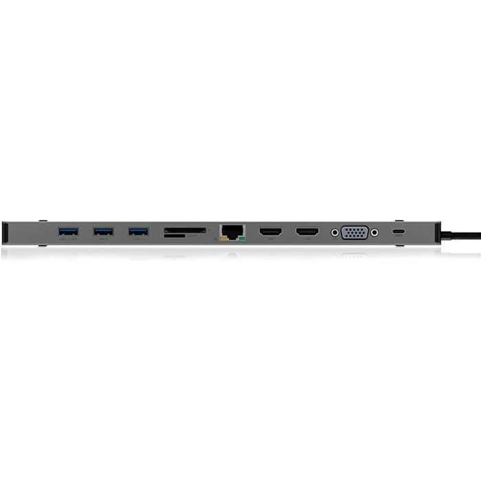 USB Type-C Telakointiasema - ACER - LC.DCK11.001 - Kolmoisvideoulostulo - Musta
