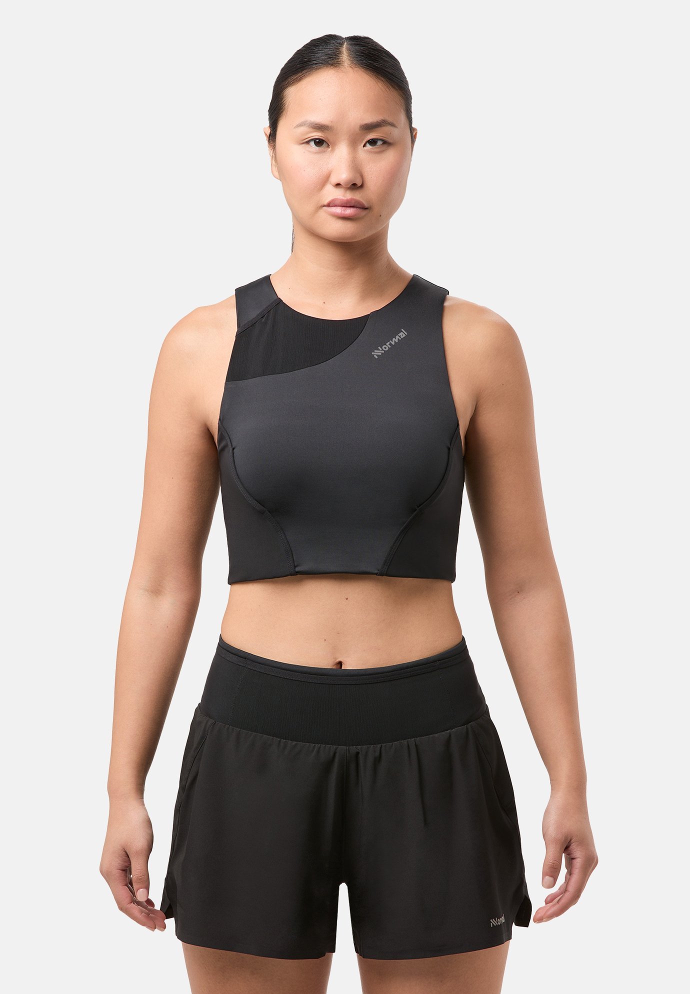 NNormal RACE - Reggiseno sportivo a supporto medio - nero