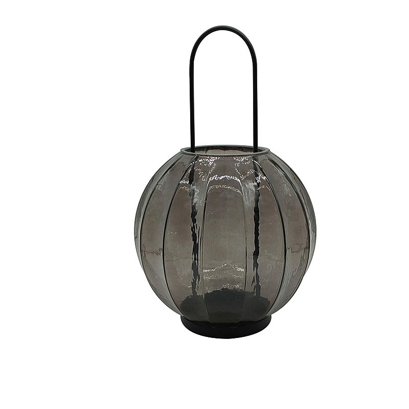 Farol de cristal Leona para el hogar, 18x28 cm