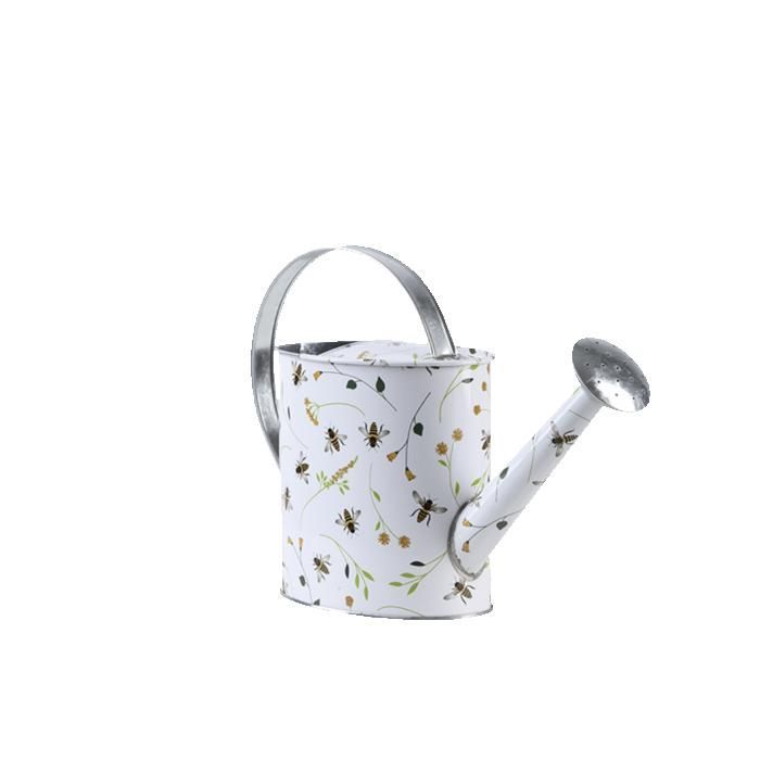 Gieter met bijenmotief, 1,95 liter - L 32,2 x B 11,3 x H 23 cm - Gegalvaniseerd staal