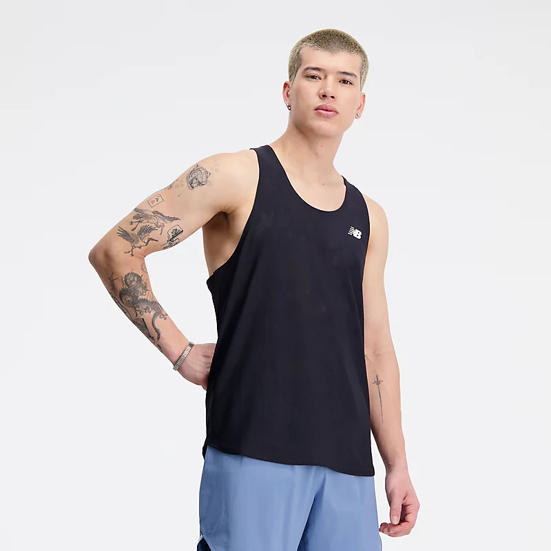 Men's Q Speed Jacquard T-Shirt – BLACK