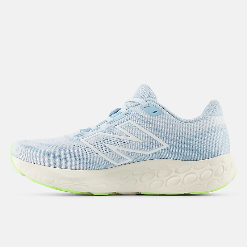 Fresh Foam 680 v8 para mulheres – Azul Quarry com detalhes em Azul Cromado e Sal Marinho