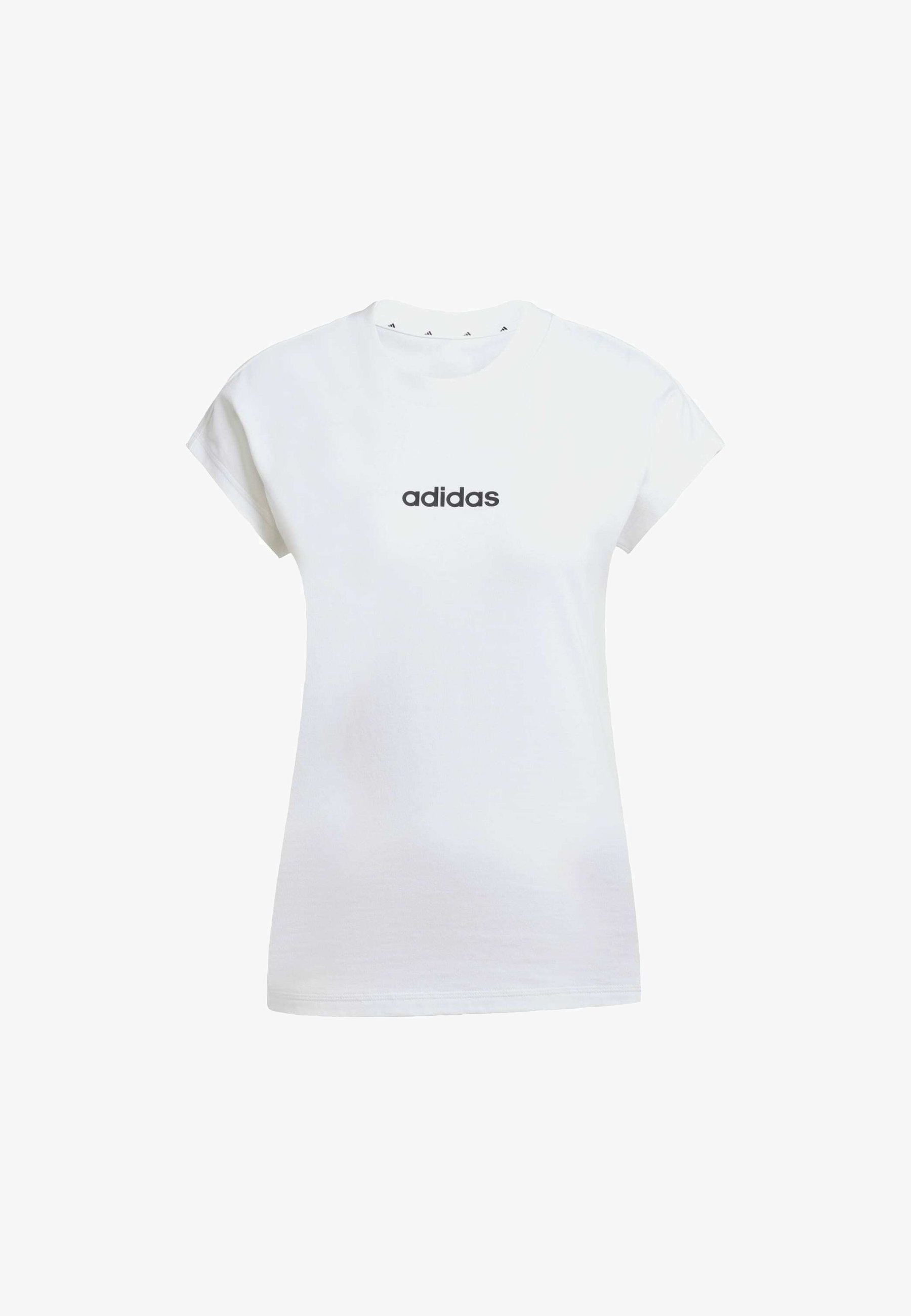 adidas Sportswear ESSENTIALS LINEAR - Basic T-shirt - wit zwart