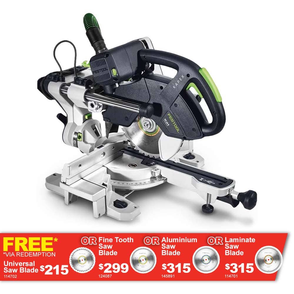 Fierăstrău circular cu mitră FESTOOL 216 mm KS60KAPEX 561687