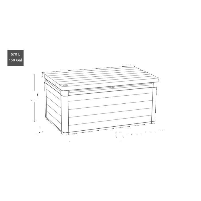 Cortina opbergbox - 570L - KETER