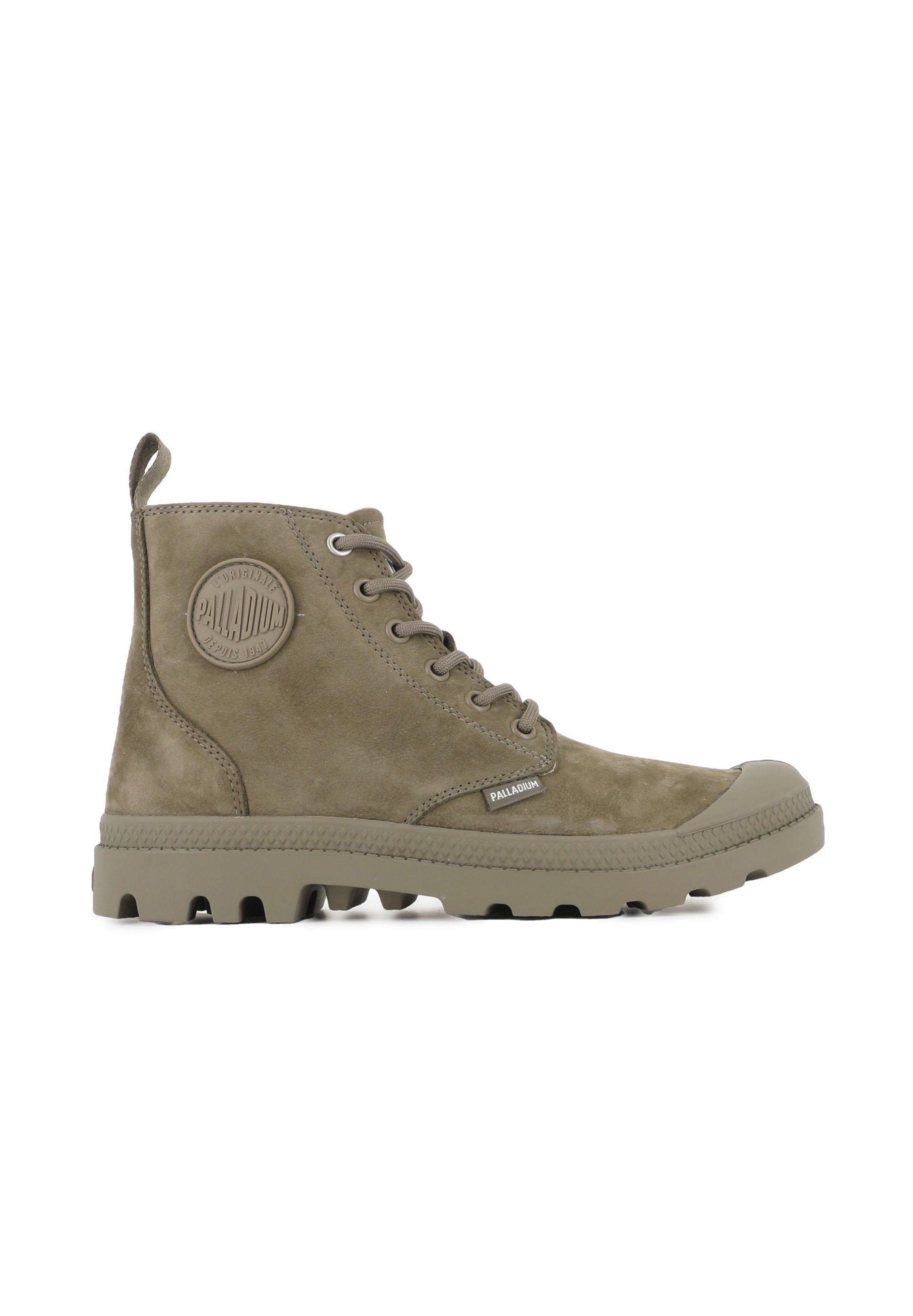 Palladium PAMPA - Enkellaarsjes met vetersluiting - donkergroen